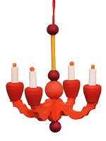 Red Candle Chandelier<br>Graupner Ornament